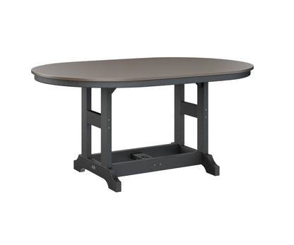 Garden Classic 44" x 64" Oblong Table Bar Height Hammered Top
