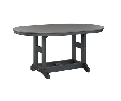 Garden Classic 44" x 64" Oblong Table Bar Height Hammered Top