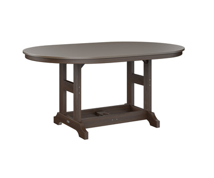 Garden Classic 44" x 64" Oblong Table Bar Height Hammered Top