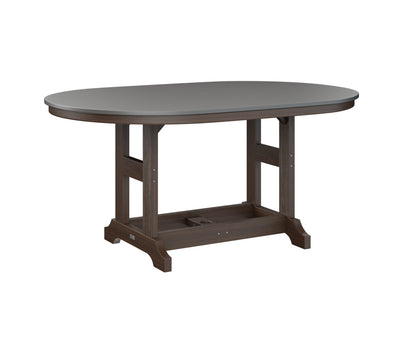 Garden Classic 44" x 64" Oblong Table Bar Height Hammered Top