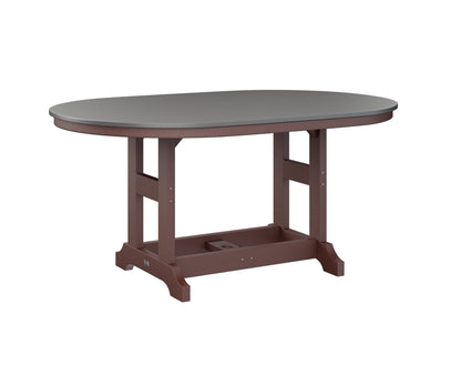 Garden Classic 44" x 64" Oblong Table Bar Height Hammered Top