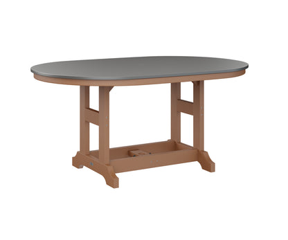 Garden Classic 44" x 64" Oblong Table Bar Height Hammered Top