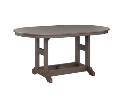 Garden Classic 44" x 64" Oblong Table Bar Height Hammered Top