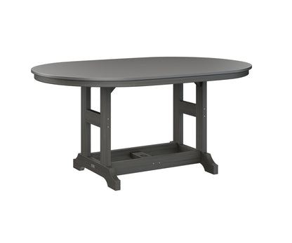 Garden Classic 44" x 64" Oblong Table Bar Height Hammered Top