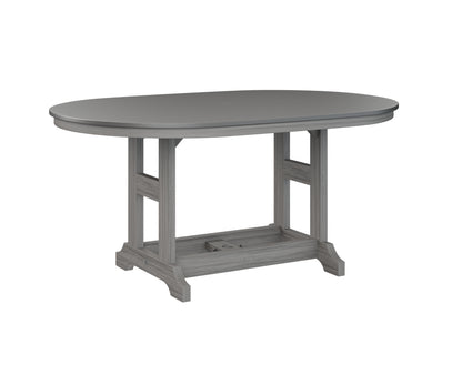 Garden Classic 44" x 64" Oblong Table Bar Height Hammered Top
