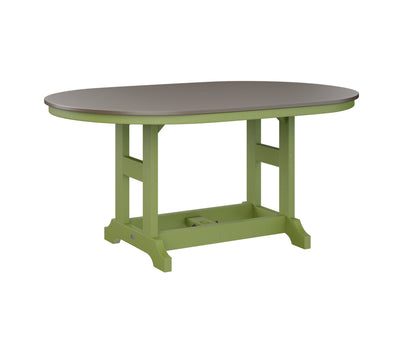 Garden Classic 44" x 64" Oblong Table Bar Height Hammered Top