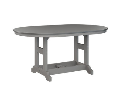 Garden Classic 44" x 64" Oblong Table Bar Height Hammered Top