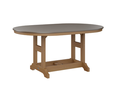 Garden Classic 44" x 64" Oblong Table Bar Height Hammered Top