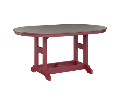 Garden Classic 44" x 64" Oblong Table Bar Height Hammered Top