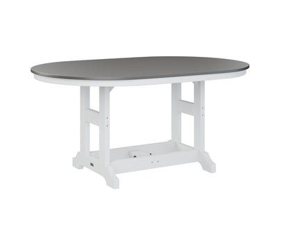 Garden Classic 44" x 64" Oblong Table Bar Height Hammered Top