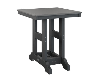 Garden Classic 28" Square Table Bar Height Hammered Top
