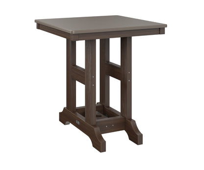 Garden Classic 28" Square Table Bar Height Hammered Top