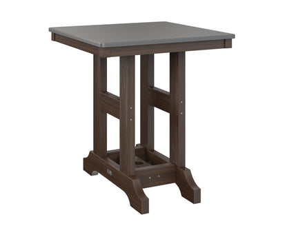 Garden Classic 28" Square Table Bar Height Hammered Top
