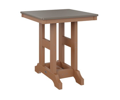 Garden Classic 28" Square Table Bar Height Hammered Top