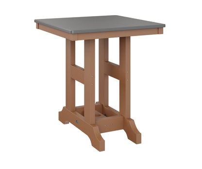 Garden Classic 28" Square Table Bar Height Hammered Top