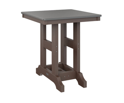 Garden Classic 28" Square Table Bar Height Hammered Top