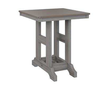 Garden Classic 28" Square Table Bar Height Hammered Top