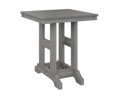 Garden Classic 28" Square Table Bar Height Hammered Top