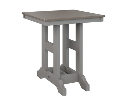 Garden Classic 28" Square Table Bar Height Hammered Top