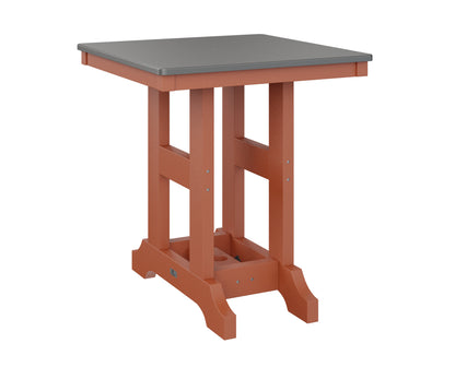 Garden Classic 28" Square Table Bar Height Hammered Top