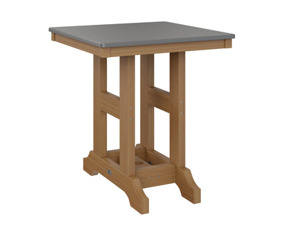 Garden Classic 28" Square Table Bar Height Hammered Top