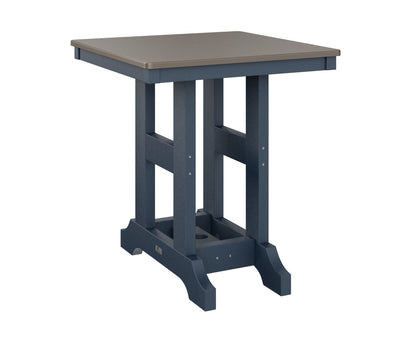 Garden Classic 28" Square Table Bar Height Hammered Top