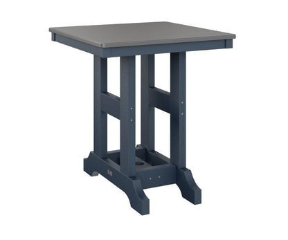 Garden Classic 28" Square Table Bar Height Hammered Top
