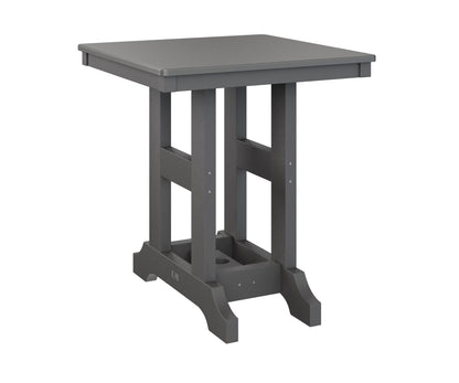 Garden Classic 28" Square Table Bar Height Hammered Top
