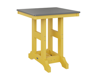 Garden Classic 28" Square Table Bar Height Hammered Top
