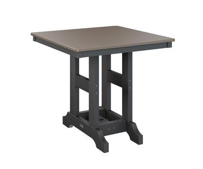 Garden Classic 33" Square Table Counter Height Hammered Top