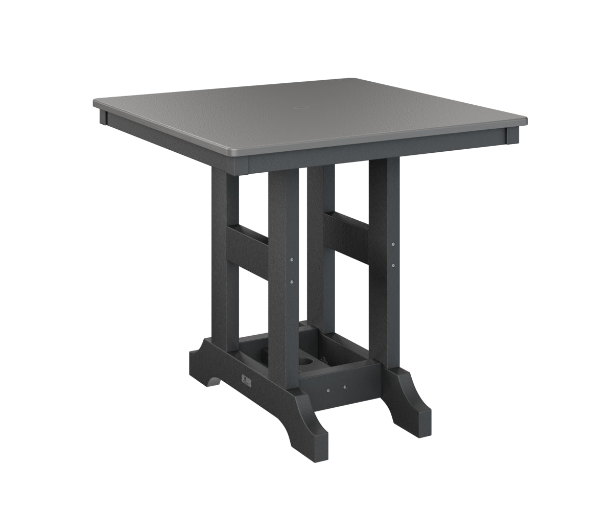 Garden Classic 33" Square Table Counter Height Hammered Top