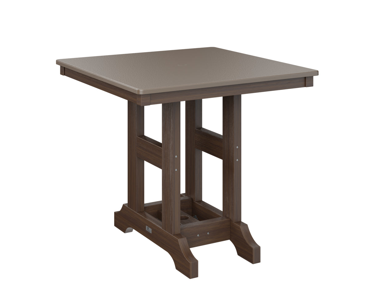 Garden Classic 33" Square Table Counter Height Hammered Top