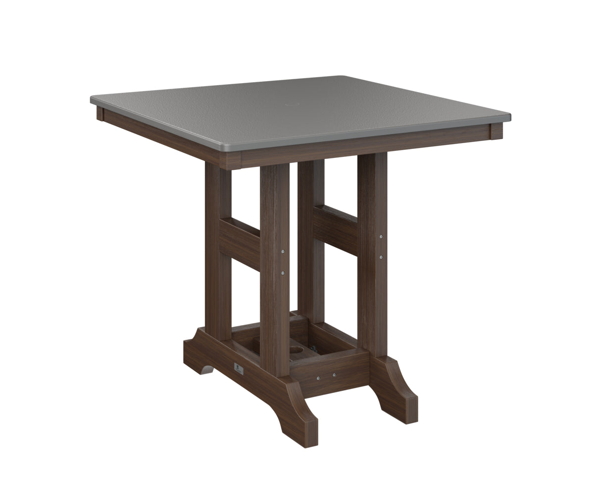 Garden Classic 33" Square Table Counter Height Hammered Top