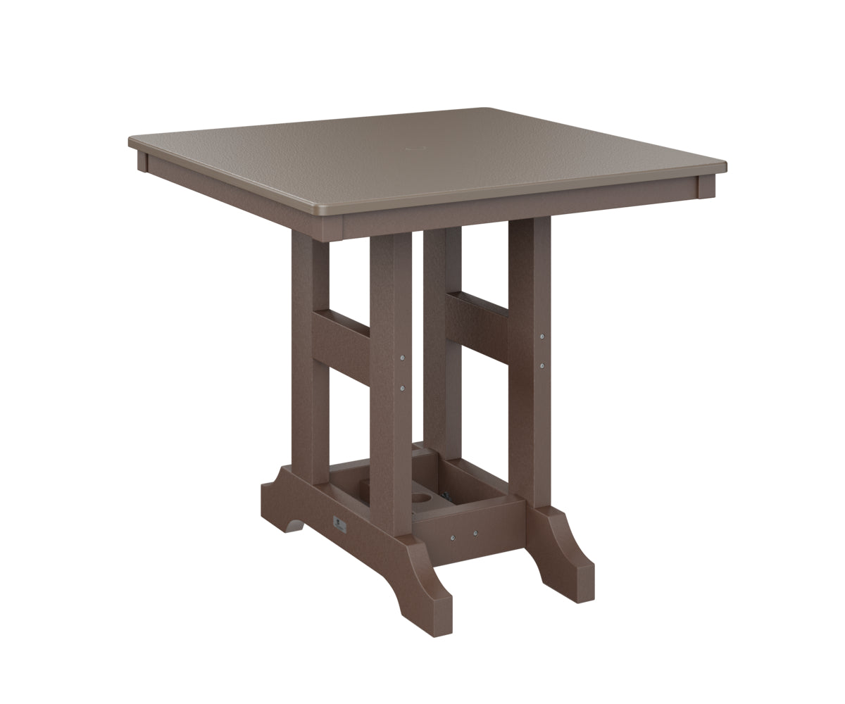 Garden Classic 33" Square Table Counter Height Hammered Top