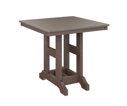 Garden Classic 33" Square Table Counter Height Hammered Top