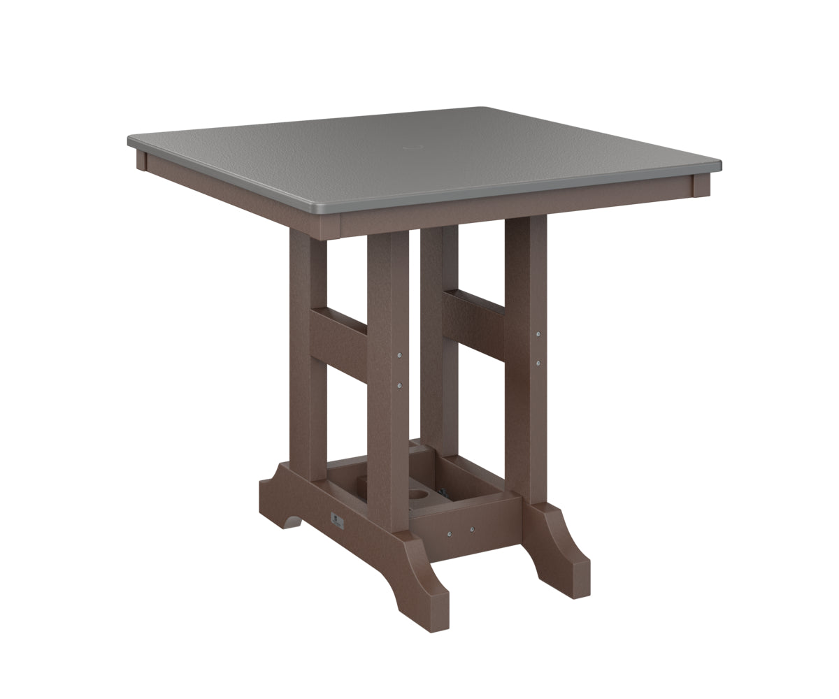 Garden Classic 33" Square Table Counter Height Hammered Top