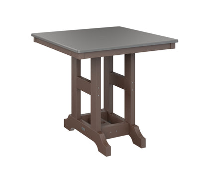 Garden Classic 33" Square Table Counter Height Hammered Top