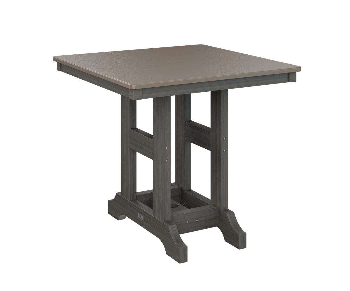 Garden Classic 33" Square Table Counter Height Hammered Top