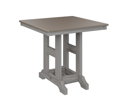 Garden Classic 33" Square Table Counter Height Hammered Top