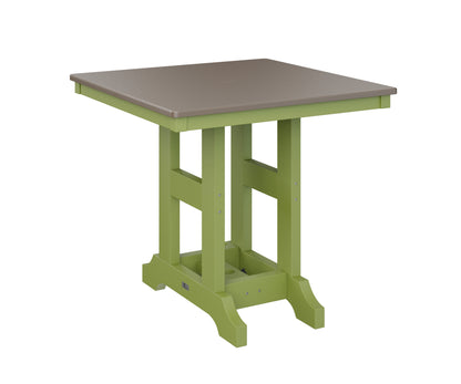 Garden Classic 33" Square Table Counter Height Hammered Top
