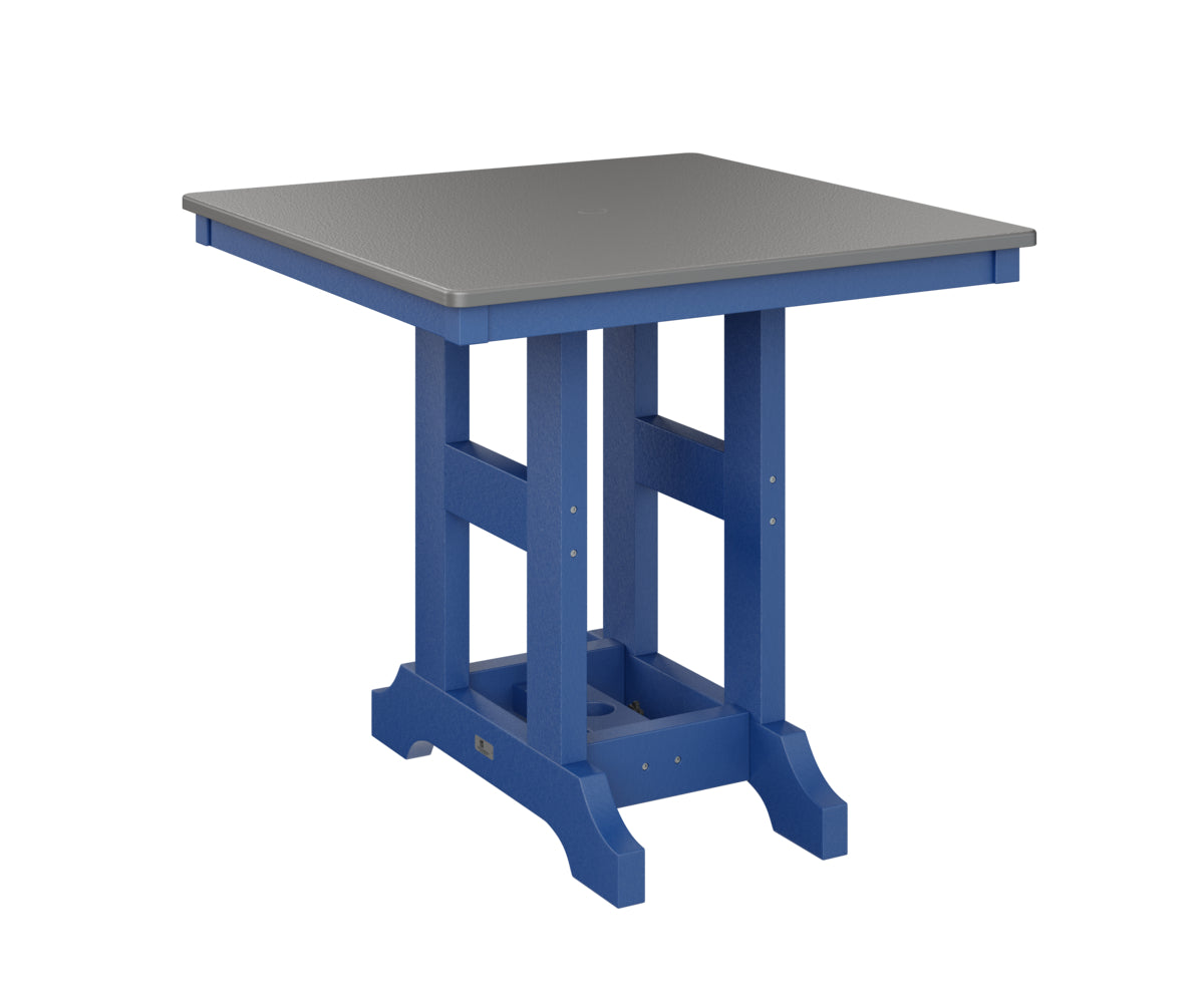 Garden Classic 33" Square Table Counter Height Hammered Top