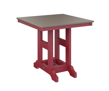 Garden Classic 33" Square Table Counter Height Hammered Top