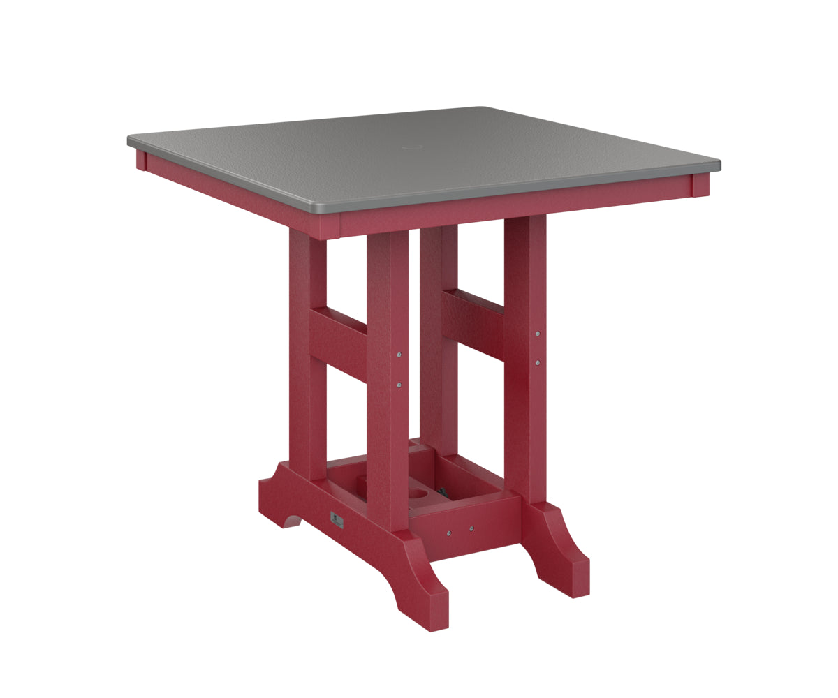 Garden Classic 33" Square Table Counter Height Hammered Top