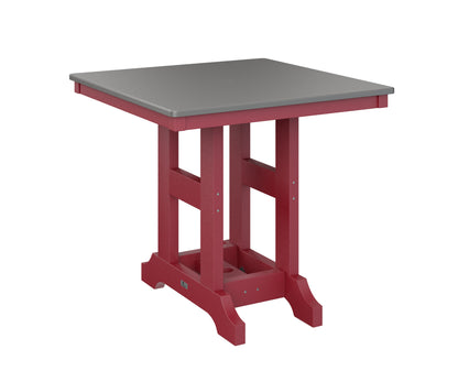 Garden Classic 33" Square Table Counter Height Hammered Top