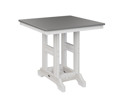 Garden Classic 33" Square Table Counter Height Hammered Top