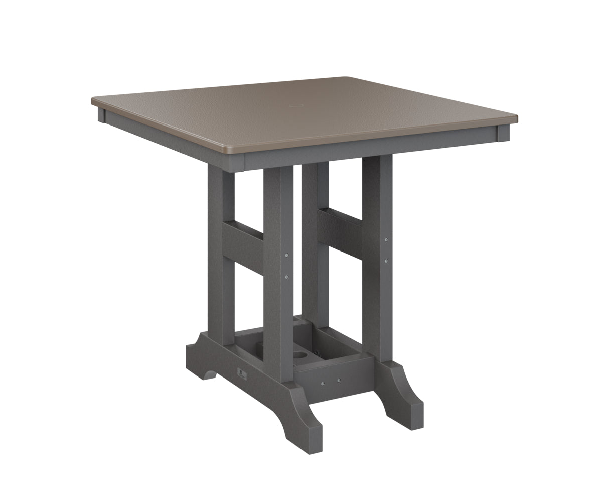 Garden Classic 33" Square Table Counter Height Hammered Top