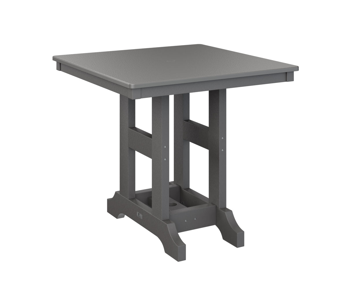 Garden Classic 33" Square Table Counter Height Hammered Top
