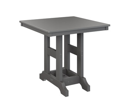 Garden Classic 33" Square Table Counter Height Hammered Top