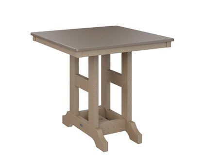 Garden Classic 33" Square Table Counter Height Hammered Top