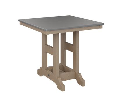 Garden Classic 33" Square Table Counter Height Hammered Top